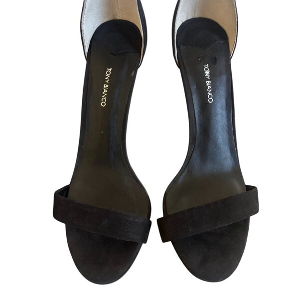 TONY BIANCO CLEAR ACRYLISH KASHMIR STRAPPY HEELS SANDALS SZ. 9 EUC SOLD OUT! - Picture 4 of 6